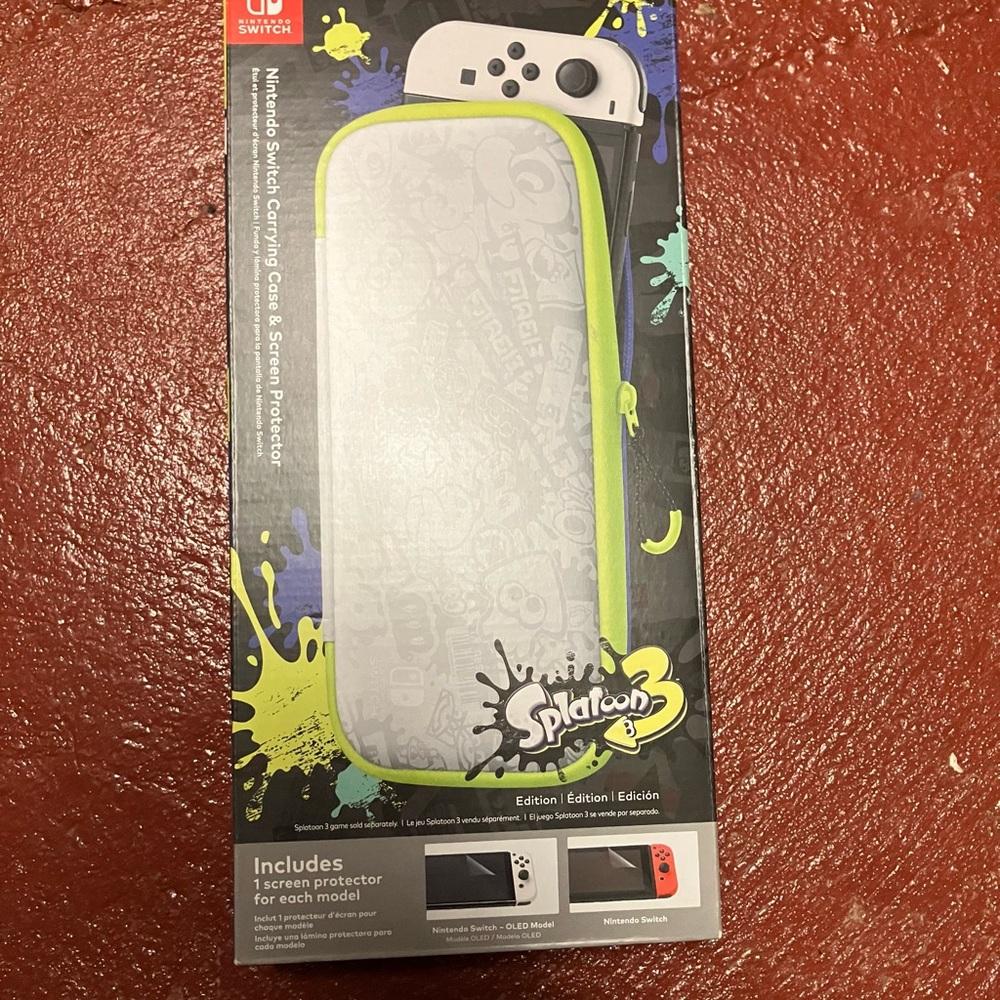 Nintendo Switch Splatoon Carrying Case - Neon Green